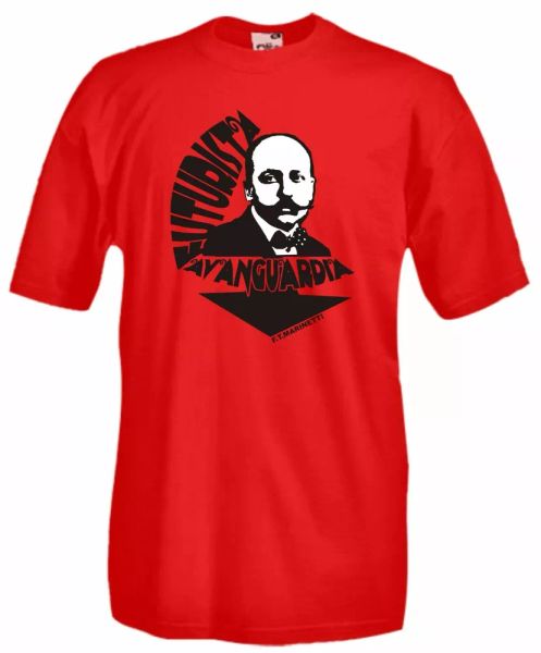 

t-shirt shirt a13 filippo tommaso marinetti futurism, White;black