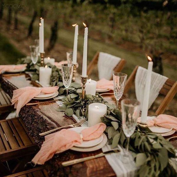

table napkin dinner decoration reusable cotton gauze napkins wedding