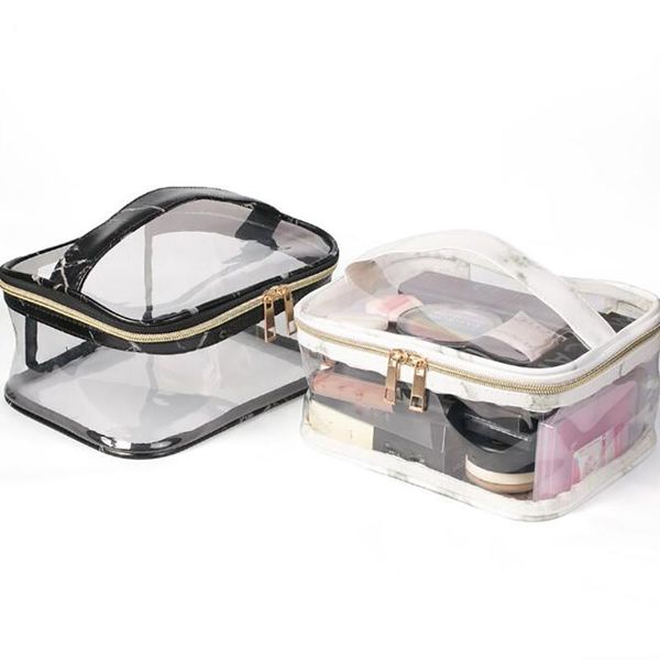 

women cosmetic bag pvc transparent waterproof portable multifunctional large-capacity travel bags femme bolsa & cases