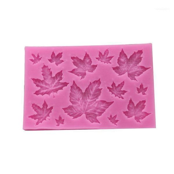 

leaf silicone mold fondant cake decorating tools chocolate11