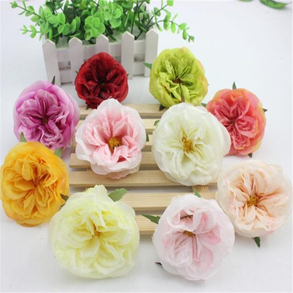 

pcs / lot silk camellia flower heads artificial fake handmade flowers diy home wedding decor headdress accessories decorative & wreaths