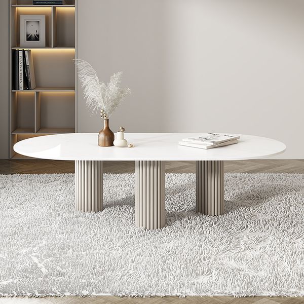

modern rock oval creative small family marble tea simple living room table
