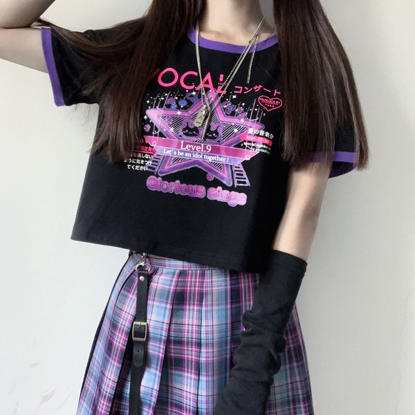 

kawaii camisetas de mujer harajuku rabbit print graphic t shirts women 2021 summer tee shirt femme crop female, White