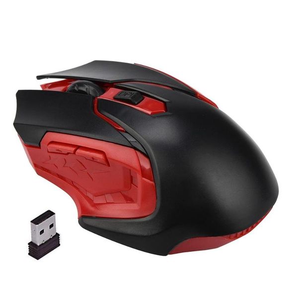

mice 2.4ghz wireless optical professional gaming mouse 6 keys 3200dpi for computer pc lapplug and play gamer