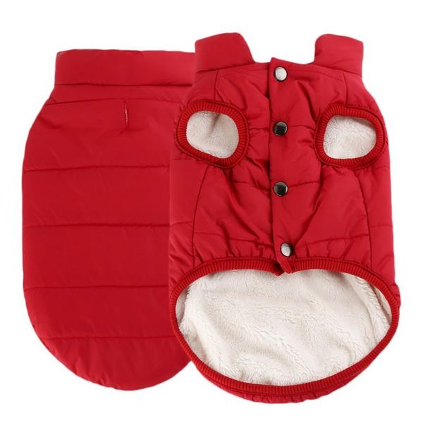 

dog apparel windproof warm pet coat v clothes anti-cold jacket winter comtable small dogs