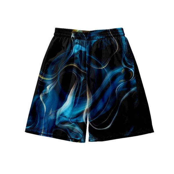 

men's shorts 2021 summer seaside beach large size loose fantasy light effect holiday 3d printed pants, White;black