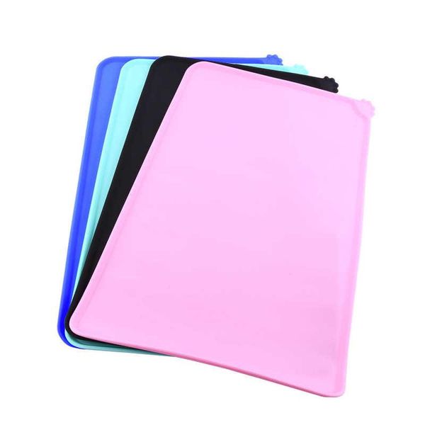 

cat carriers,crates & houses silicone food mat pet bowl 4colors feeding dish feed water placemat dog puppy product