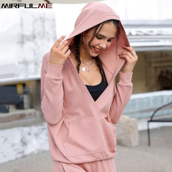

yoga outfit autumn winter women loose shirts sport hoodies long sleeve running t-shirt plus size gym workout fitness hooded sweats