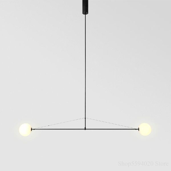 

italian design chandelier geometric line minimalist hanglamp led lighting post-modern luminaire suspendu chandeliers