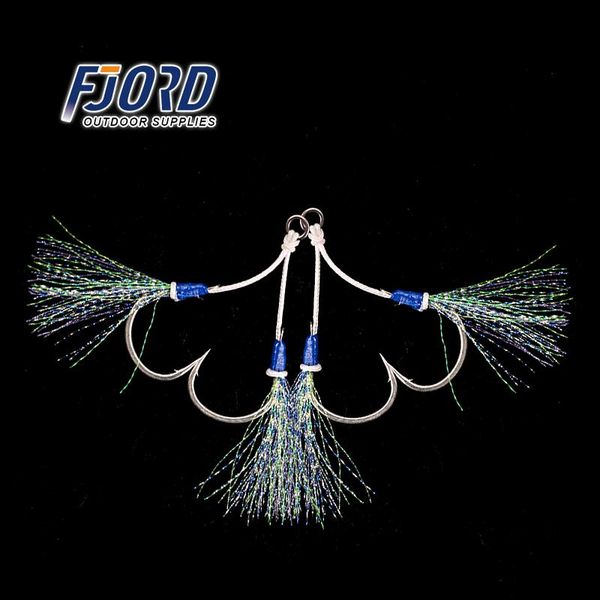 

pieces/bag 1/0 2/0 3/0 4/0 fish assist hook high carbon steel for carp fishing pesca jig tackle accessories with barbs hooks