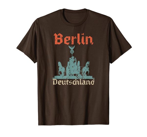 

berlin deutschland vintage retro distressed germany t-shirt, White;black