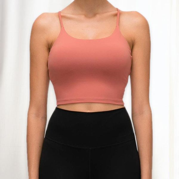 

comfortable padded sport underwear women running yoga fitness workout vest crop ladies solid shockproof sports bras gym clothing, White;black