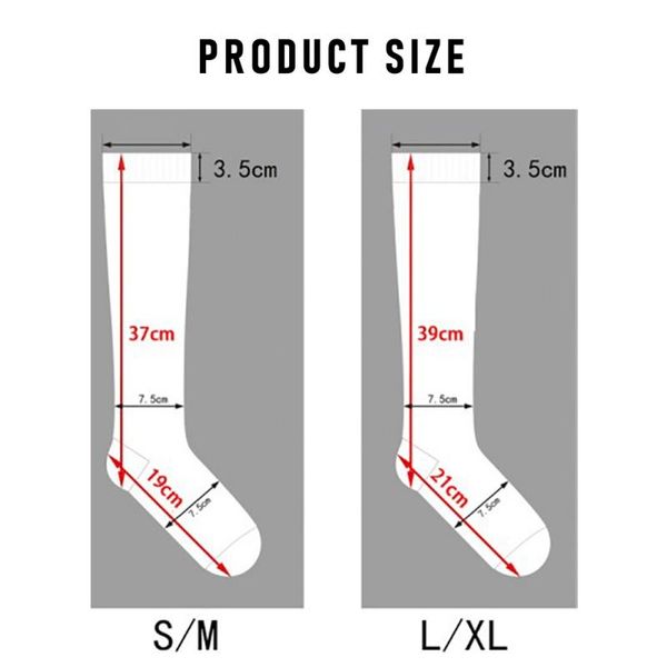 

sports socks running compression stockings 20-30mm marathon varicose elastic 3 pairs, Black