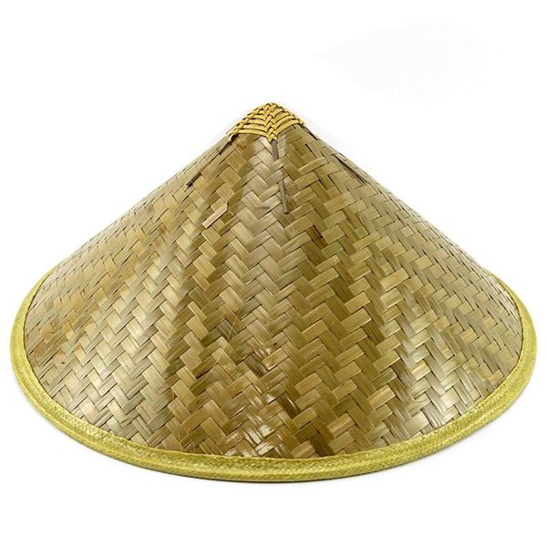 

wide brim hats deluxe coolie hat, bamboo, oriental unisex, Blue;gray