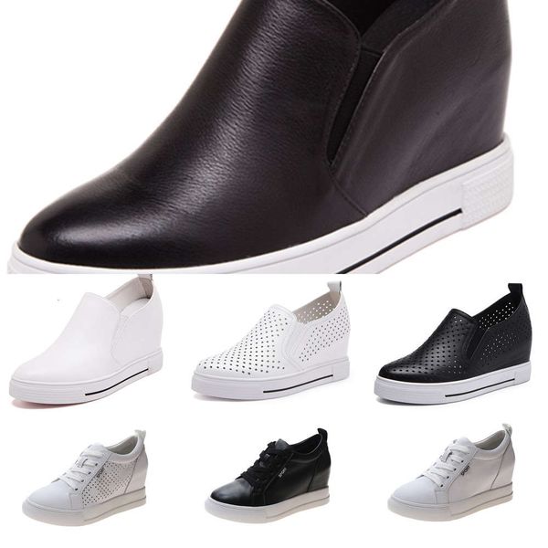 

Casual shoes Lefu shoes women's 2021 new Korean version small white cowhide leisure spring and autumn thick sole EU64, 603-5 black