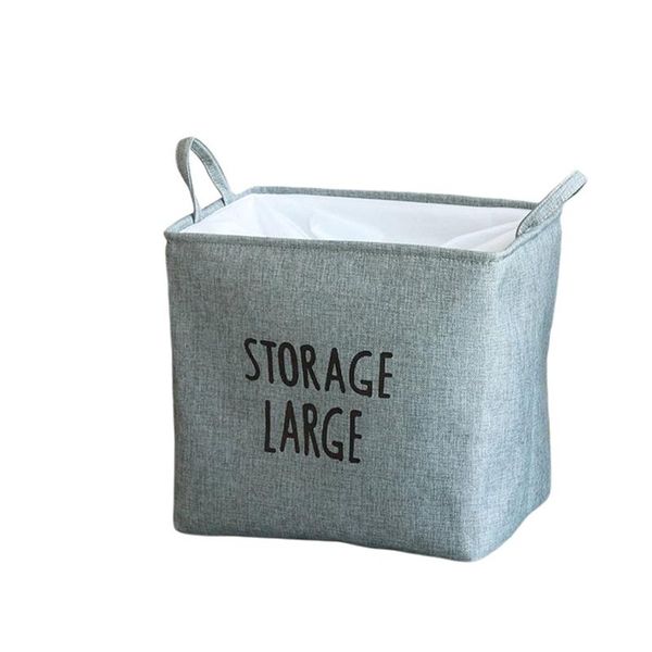 

storage bags foldable large capacity basket laundry toy bin with handles and drawstring closure