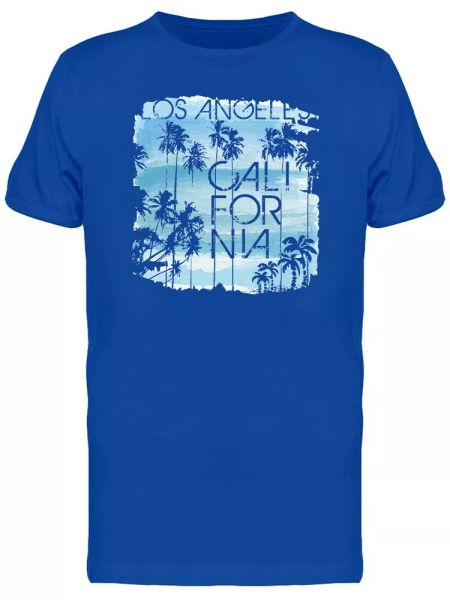 

los angeles ocean graphic men's tee -image by shutterstock, White;black