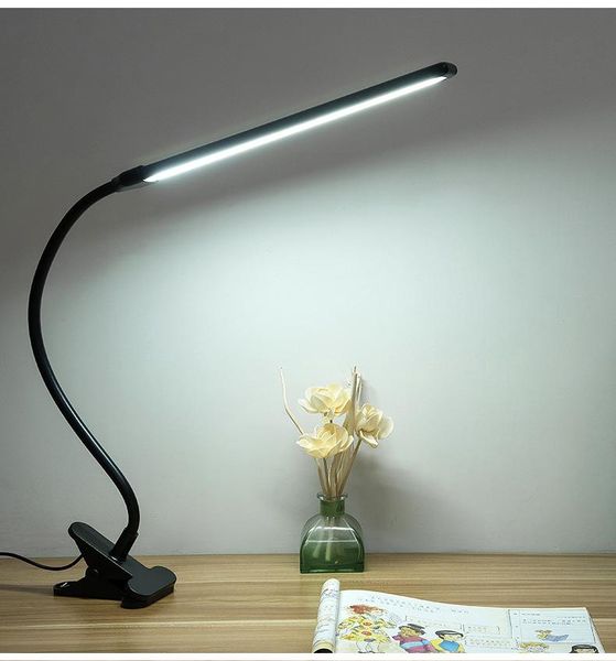 

table lamps led 360Â° folding clamp desk lamp eye protection rechargeable clip on light for bed reading working and computers