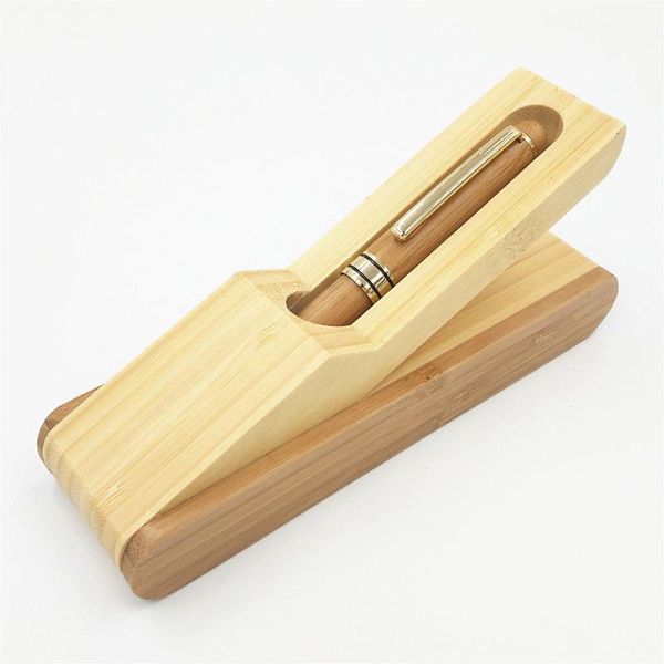 

set handmade carbonized bamboo pen in gift box 0.5mm iraurita nib fountain as creative for bussiness and school pens