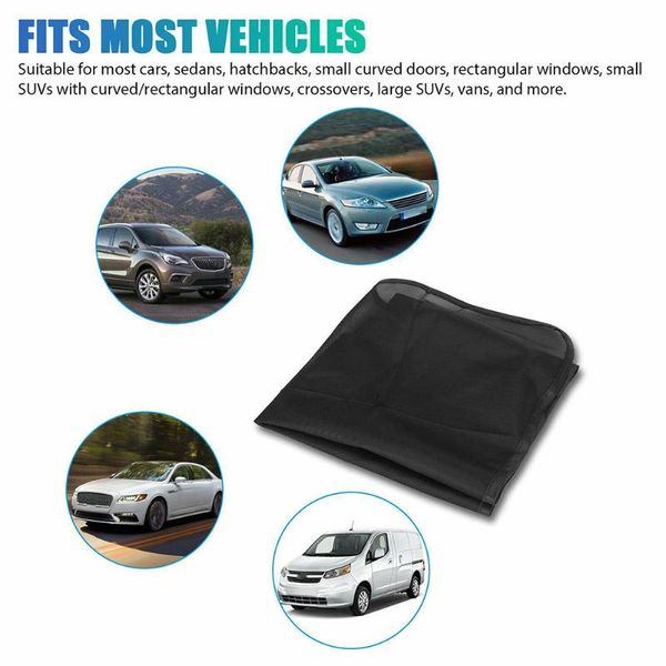 

4pcs car window sun shade black cover magnetic mesh shield rear sedans sunshade
