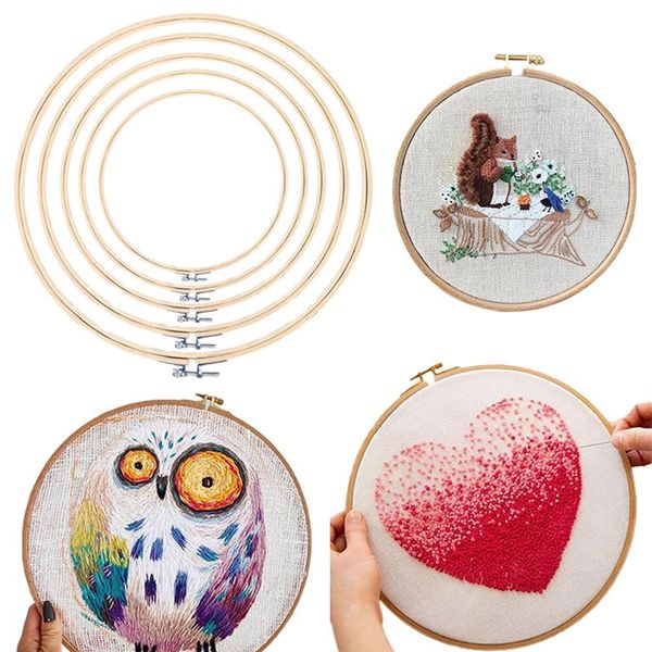 

12size diy needlecraft cross stitch machine bamboo frame round loop handmade sewing tools notions &, Black