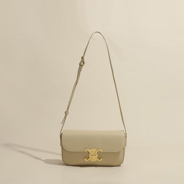 

70% factory store french stick minority high-grade feeling tofu underarm bag, 2021 leather single shoulder oblique span small square bag