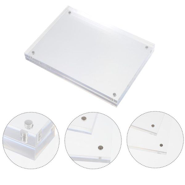 

frames 1pc acrylic home po frame magnetic display chic transparent