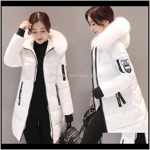 

trench outerwear & clothing apparel drop delivery 2021 womens winter coats womans long cotton casual fur hooded jackets warm parkas female o, Tan;black