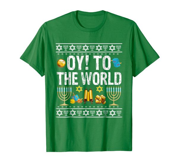 

Oy To The World Jewish Gift T-Shirt, Mainly pictures