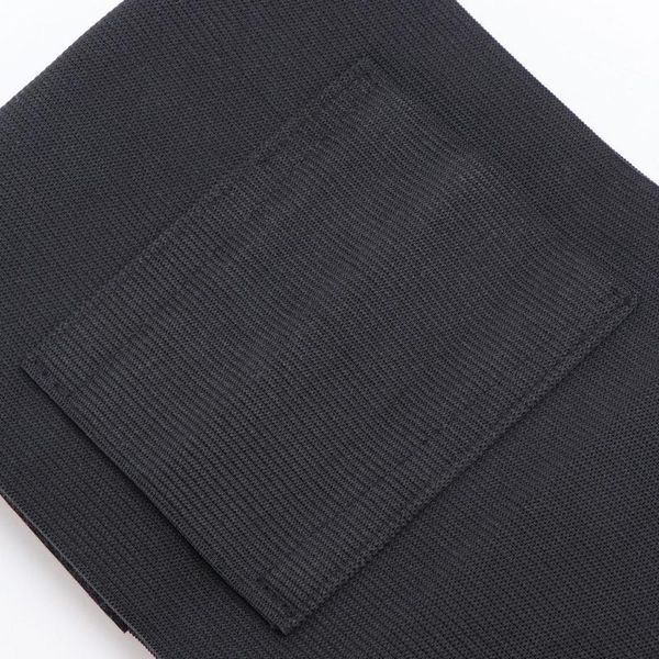 

waist support adjustable belly band holster with double pouches (black), Black;gray