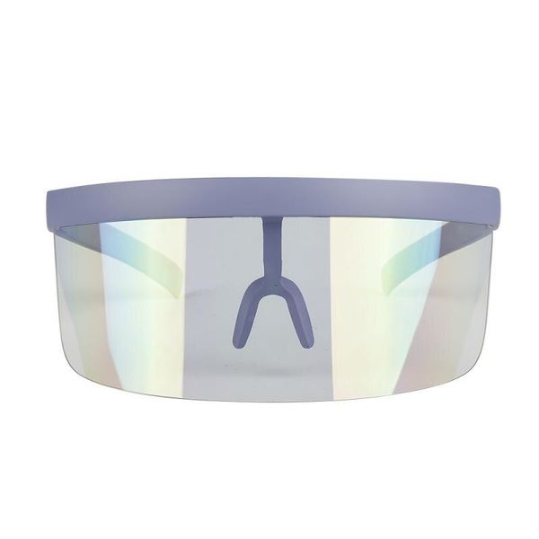 

outdoor eyewear eye shield visor wrap large mirror sun glasses half face guard mask goggles