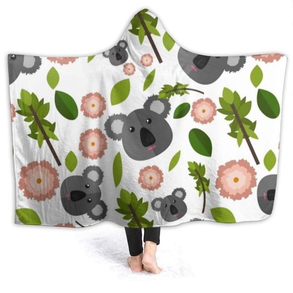 

blankets leaf blanket sleep super soft hoodie warm fleece bedspread
