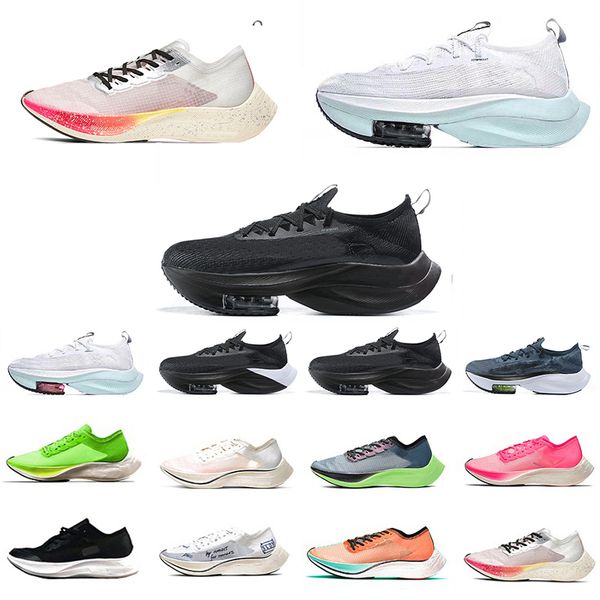 

2022 zoomx vaporfly next% mens running shoes all black fashion pink red vibrant green triple white sail ekiden lime blast blue ribbon men wo