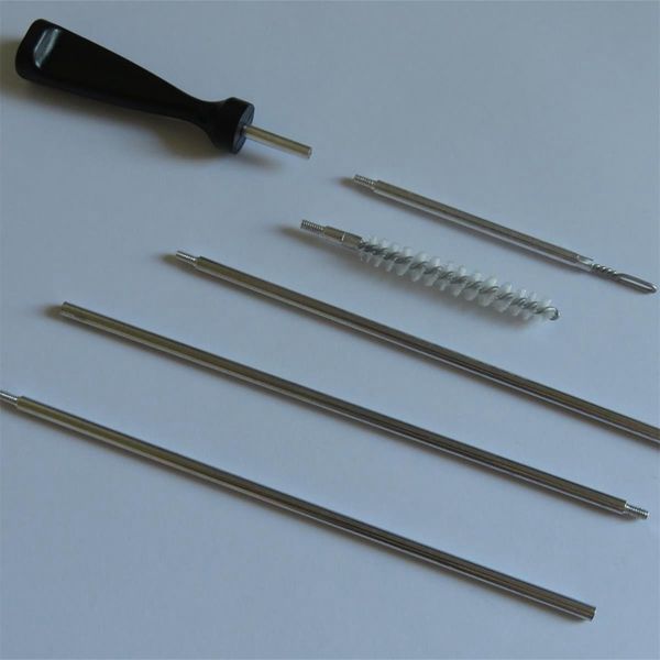 

other sporting goods precision cleaning rod three piece aluminum 55cm long cleanings rods kit