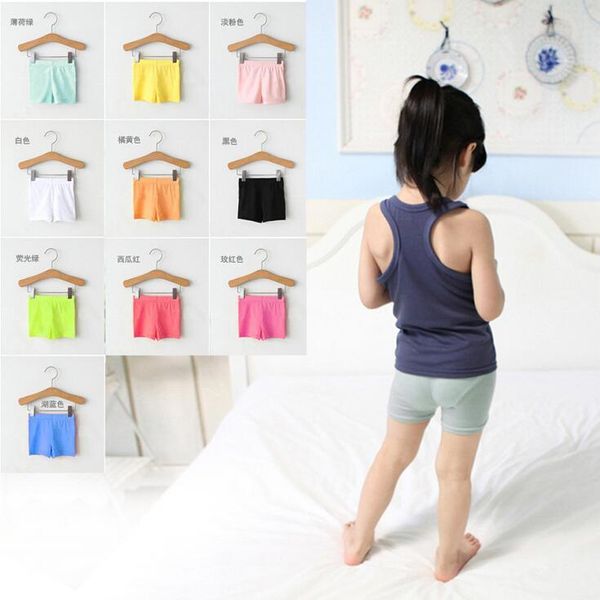 

shorts 2 to 6 years girl fashion leggings children short underwear summer trousers cotton jeggings kids zl14, Black