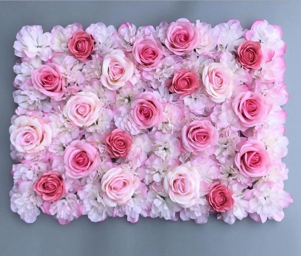 

decorative flowers & wreaths 40*60cm artificial silk flower wall decoration road lead hydrangea peony mat wedding arch pavilion corners deco