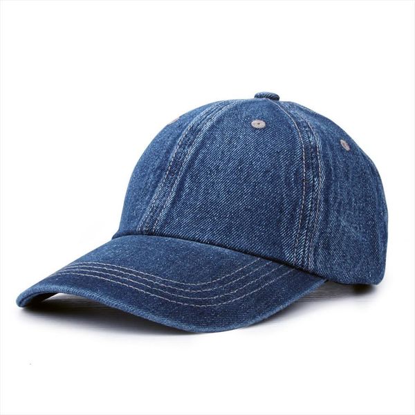 

Solid Denim Baseball Cap Snapback Hats Men Women Wash Cowboy Bone Summer Autumn Hip Jeans Casquette Gorras, Blue;gray