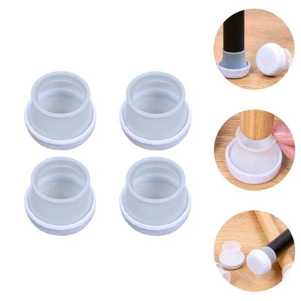 

chair covers 4pcs foot table caps silicone felt pads accessory