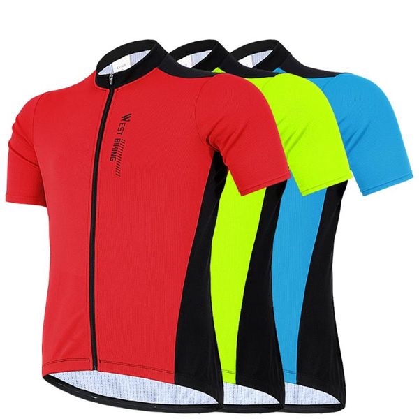 Racing Jackets Summer Cycling Sportwear Sportwear Top Respirável Sleeved Curtas Tops Ao Ar Livre Esportes Running Roupas Montanha Road Road Bike Equipamento