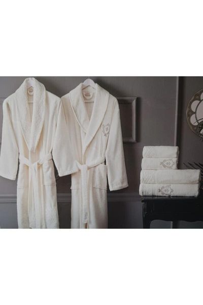 

the family robe towel set bathroom bride