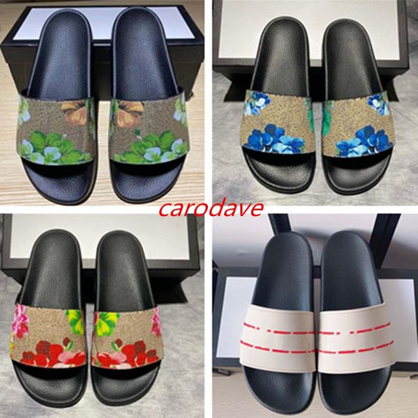 

men women designer-brand-luxury sandal causal beach flat slippers pool rubber slide sandals open round toe size euro 36-45, Black