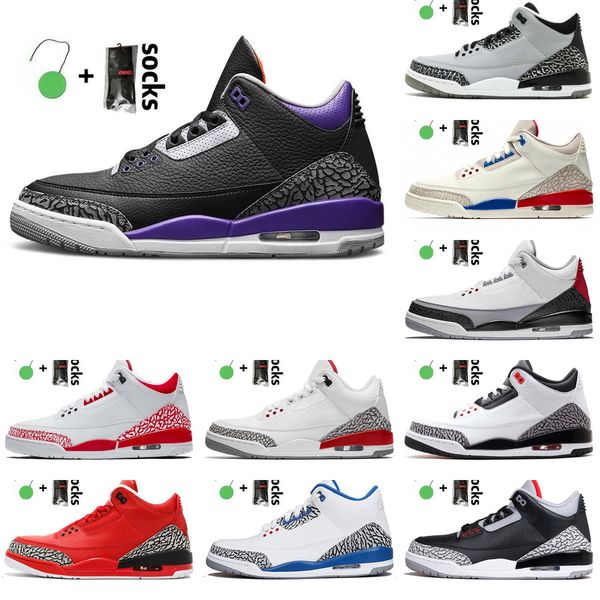 

men womens 3 basketball shoes jumpman 3s sneakers trainers court purple cool grey unc fragment laser orange black cement purer336tvhp