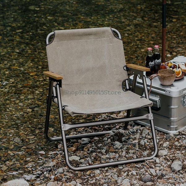 

camp furniture spring outdoor folding chair ultra light aluminum stool portable kermit camping