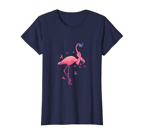 

Flamingo Pink Ribbon Breast Cancer Awareness Gift T-Shirt, Mainly pictures