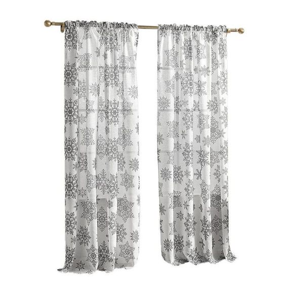 

croker horse modern snowflake shade curtain for el living room bedroom window treatment blinds finished drapes &