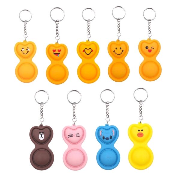 

new rat killing pioneer bubble music decompression pendant creative expression bag key chain finger press