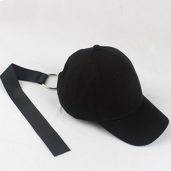 

personalized ring ribbon baseball cap, men's and women's casual hip hop cap, spring and autumn new curved brim hat, Blue;gray