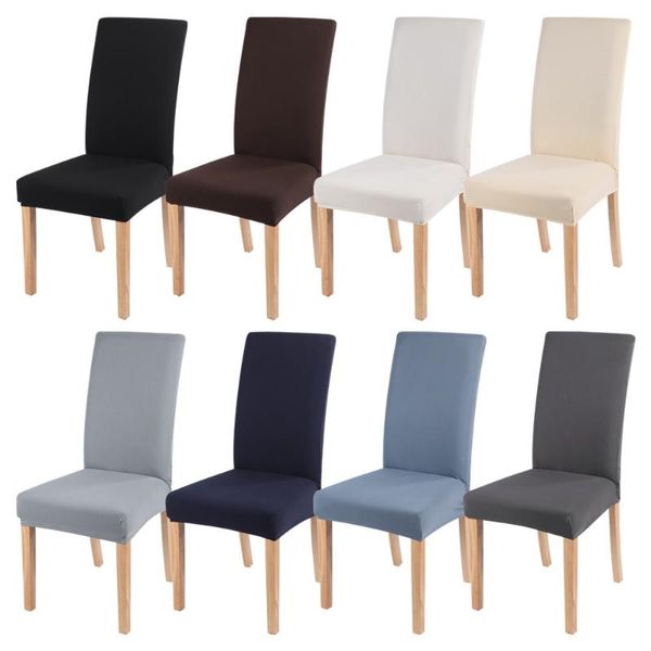 

solid color slipcover elastic spandex chair cover stretch slipcovers for wedding dining room office banquet housse de chaise covers