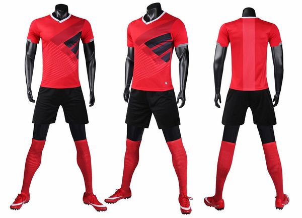 

2222399 custom diy wear white soccer jerseys suit men's match short sleeve training football shirt kit men sports uniform print number