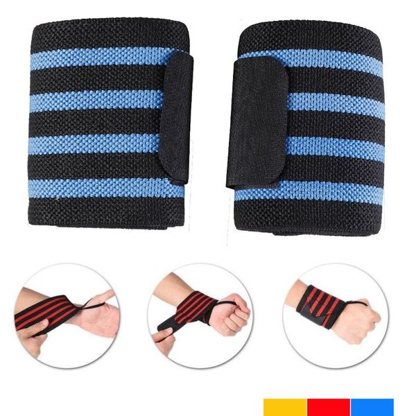 

wrist support 2 pcs wristbands for sports use weightlifting sweatband elastic stretchable sweat band, Black;red